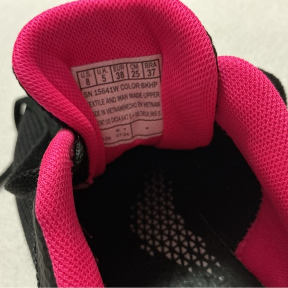 Skechers Black and Pink Women's Sneakers - Picture 7 of 10